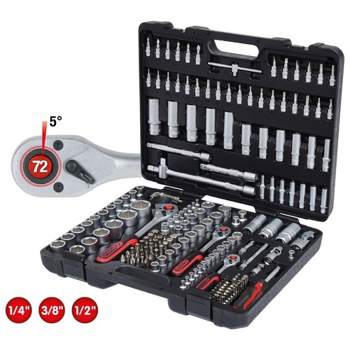 Tools 8 1 2 - ks, 1/4"+3/8"+1/2"